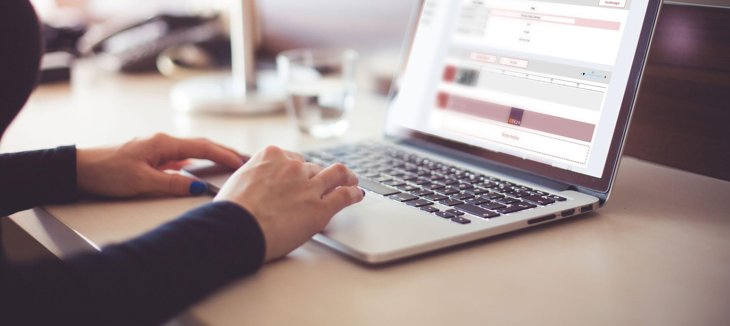 Bedienung des yourscreen Kampagnenmanagers